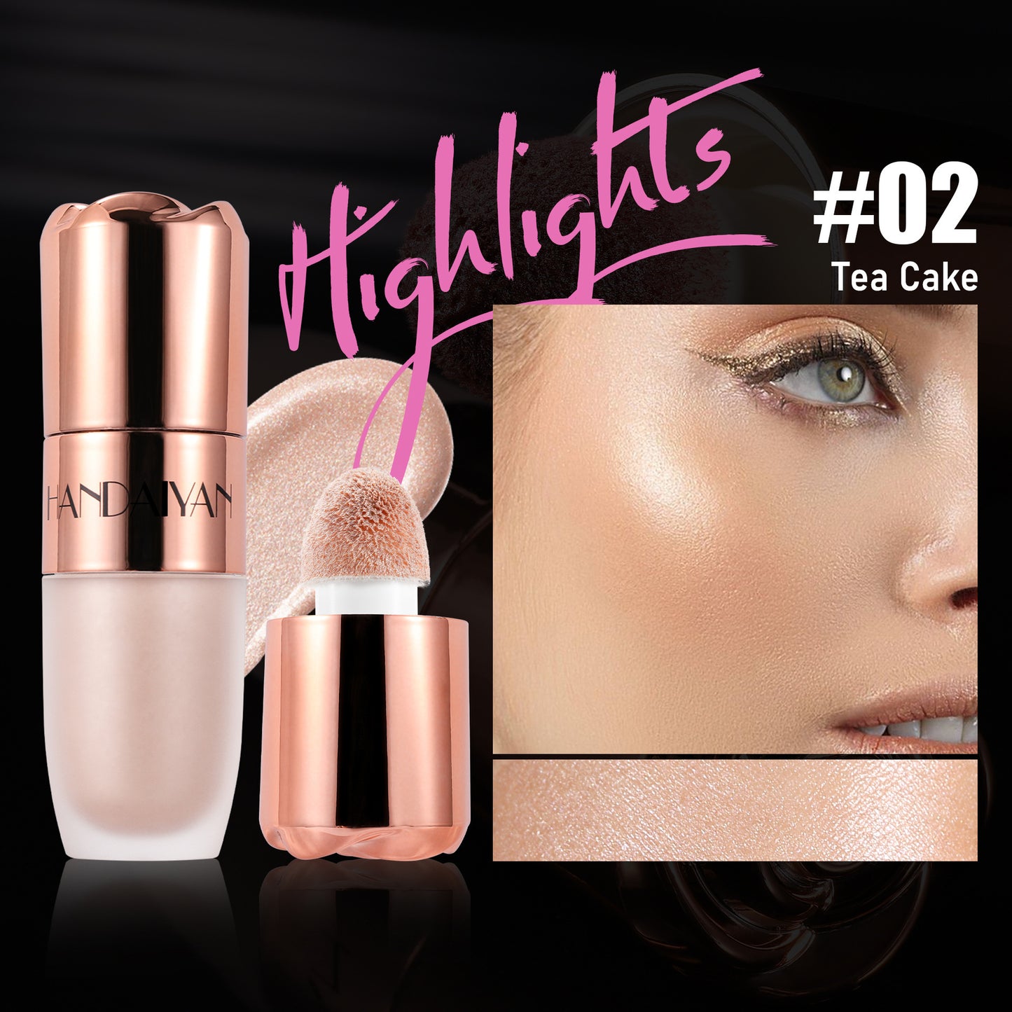 8-Color 3D Highlighter Palette – Sculpt, Glow & Shine