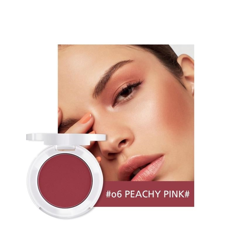 Soft Matte Blush with Subtle Shimmer – Radiant Natural Finish