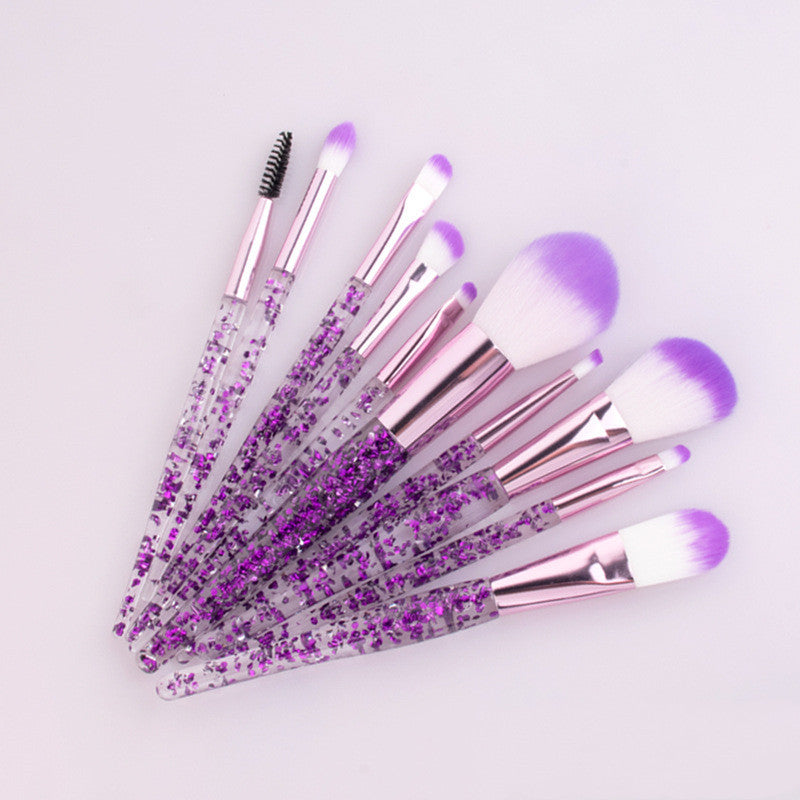 10-Piece Powder-Filled Handle Makeup Brush Set