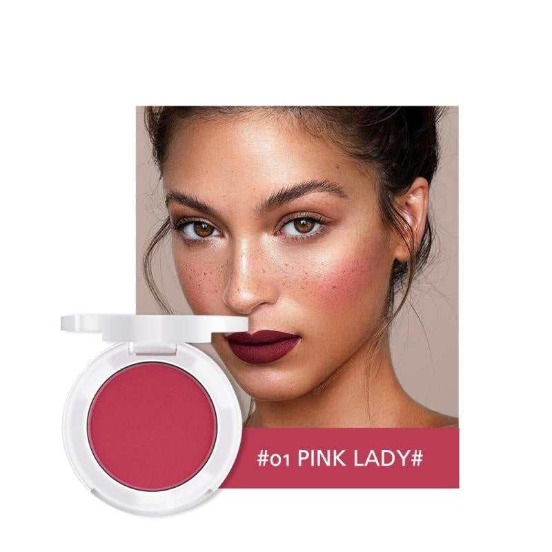 Soft Matte Blush with Subtle Shimmer – Radiant Natural Finish