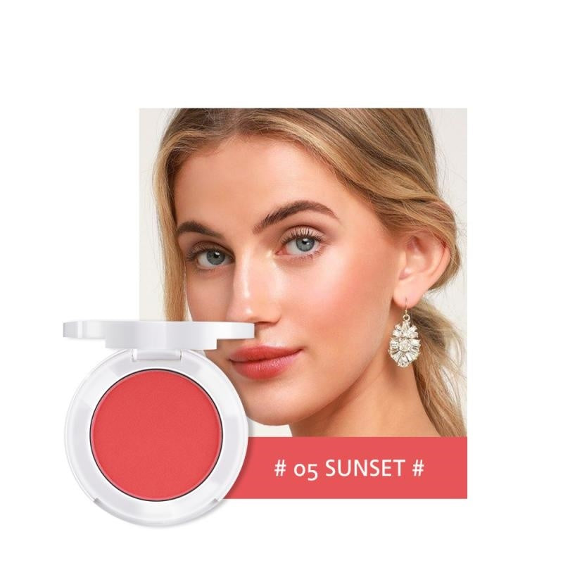 Soft Matte Blush with Subtle Shimmer – Radiant Natural Finish