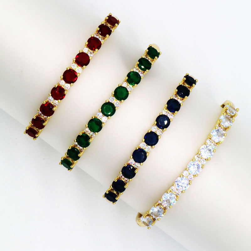 Elegant Multicolor Zircon Bracelet