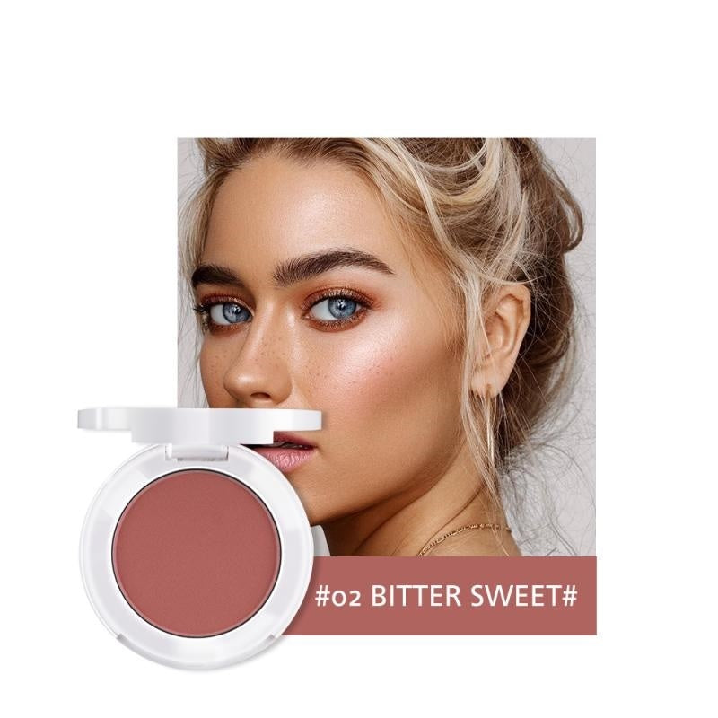 Soft Matte Blush with Subtle Shimmer – Radiant Natural Finish