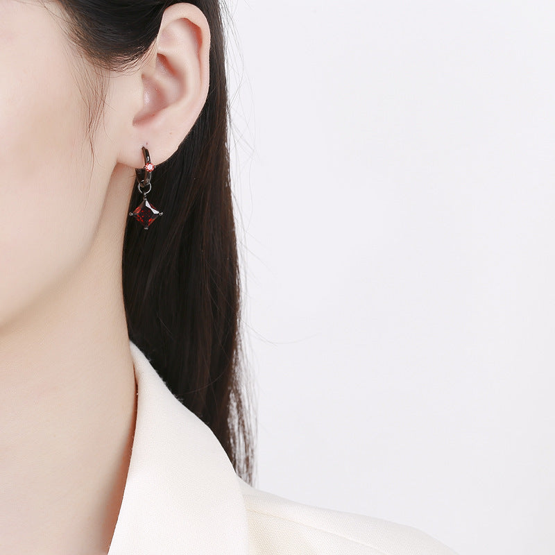 Modern Chic Black and Gold Earrings