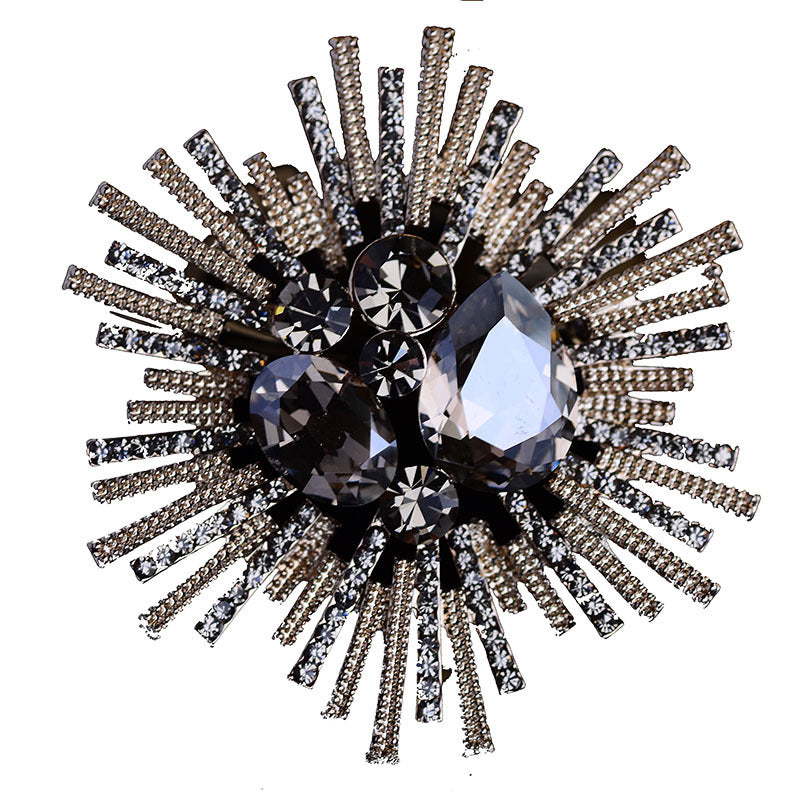 Fashionable Airy Faux Gemstone Brooch