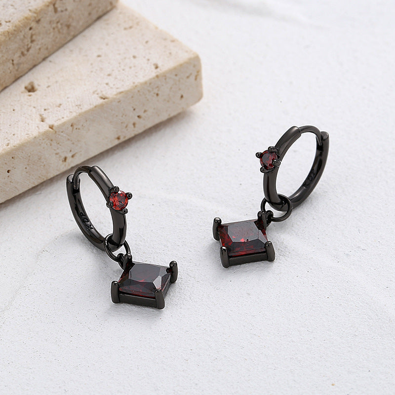 Modern Chic Black and Gold Earrings