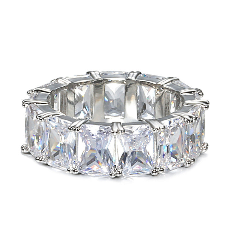 Bright Diamond Square Ring
