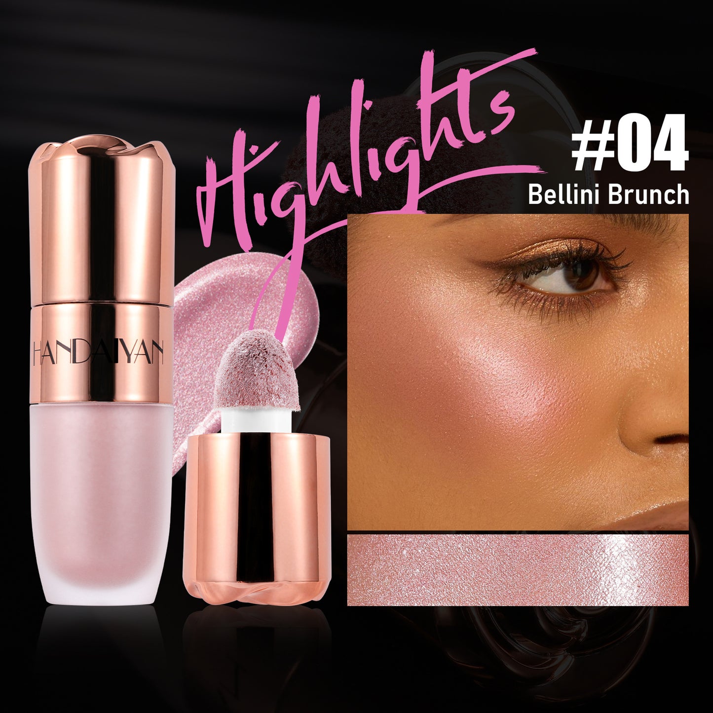 8-Color 3D Highlighter Palette – Sculpt, Glow & Shine