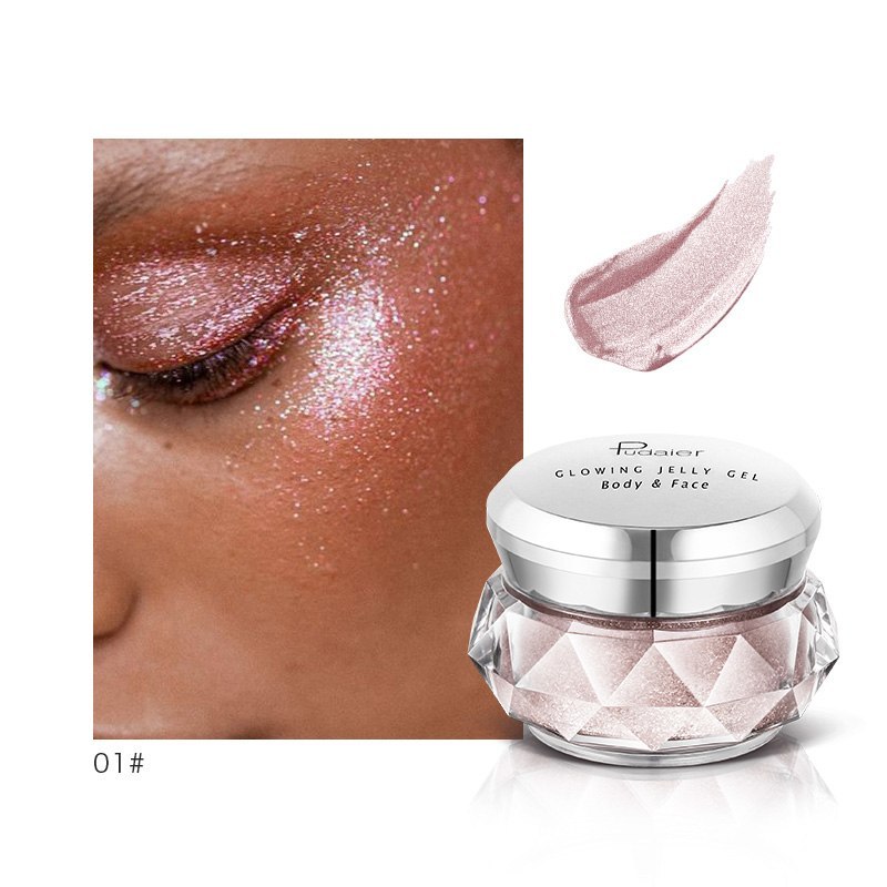 Mermaid Glow Jelly Highlighter – Face, Eyes & Body Sparkle