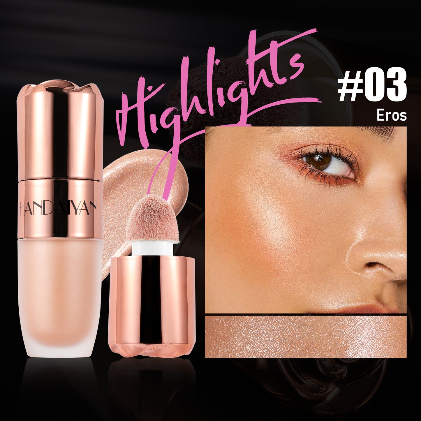 8-Color 3D Highlighter Palette – Sculpt, Glow & Shine