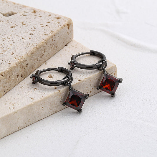 Modern Chic Black and Gold Earrings