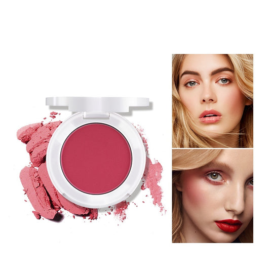 Soft Matte Blush with Subtle Shimmer – Radiant Natural Finish