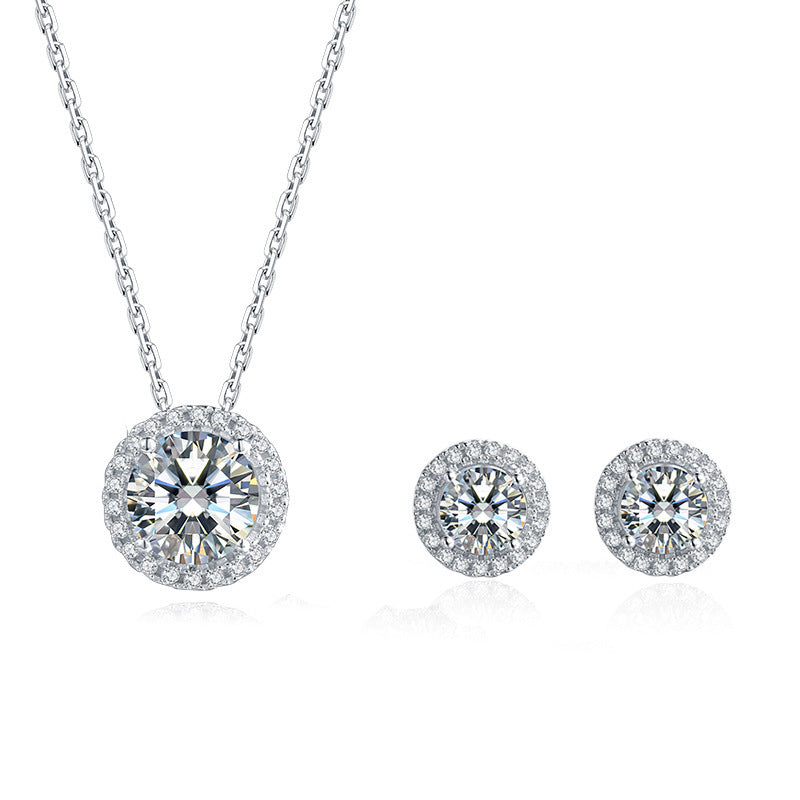 Radiant Spark – S925 Moissanite Jewelry Set