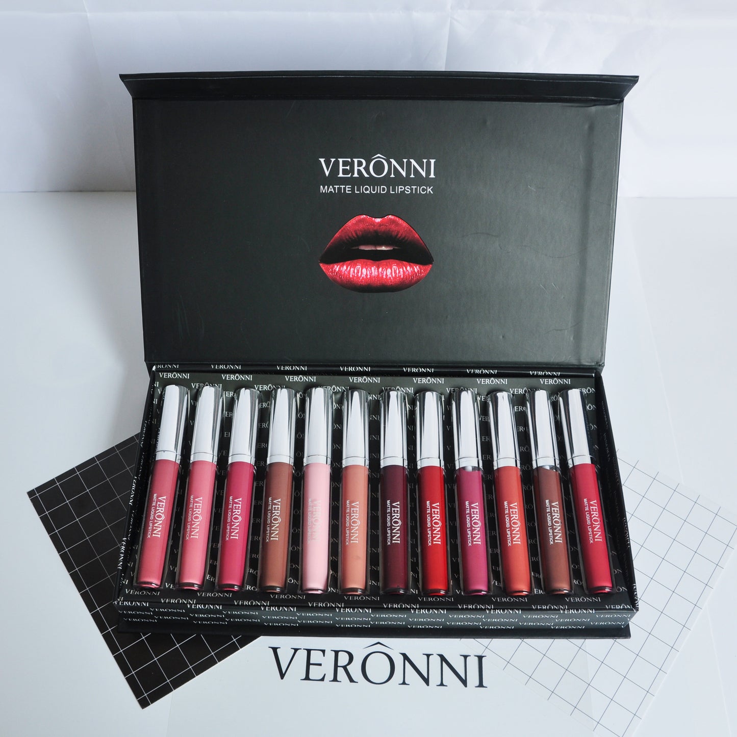 Velvet Bloom – 12-Color Matte Lipstick Gift Set