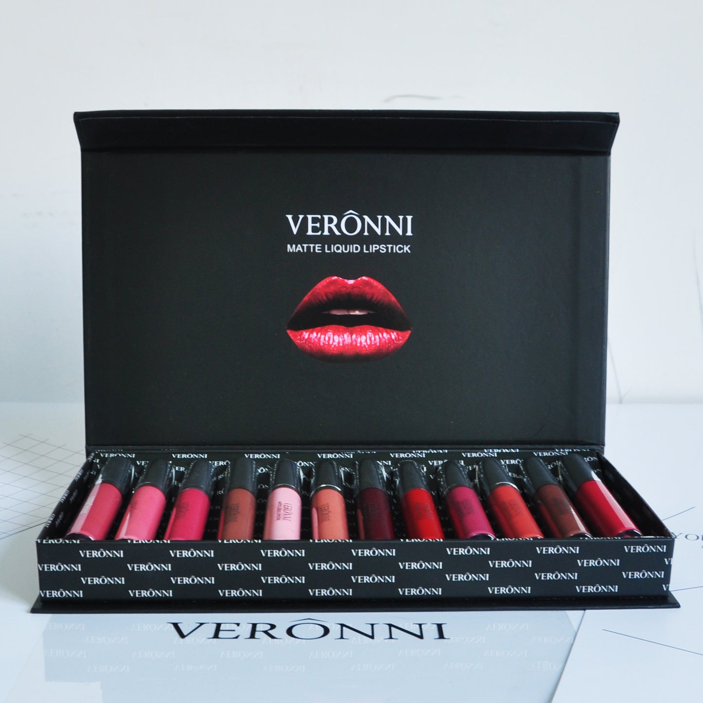 Velvet Bloom – 12-Color Matte Lipstick Gift Set