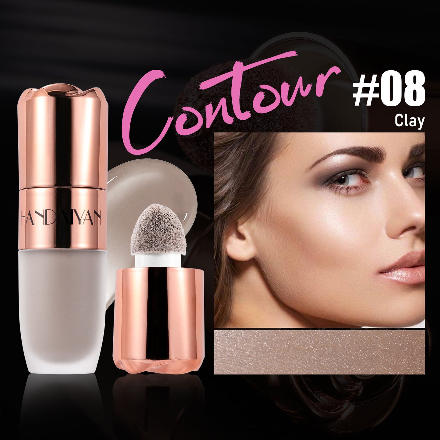 8-Color 3D Highlighter Palette – Sculpt, Glow & Shine