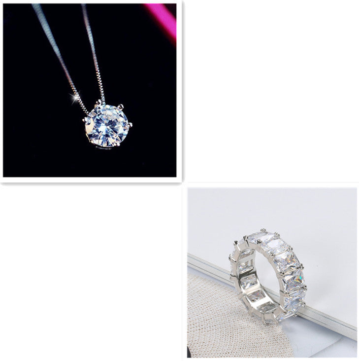 Bright Diamond Square Ring