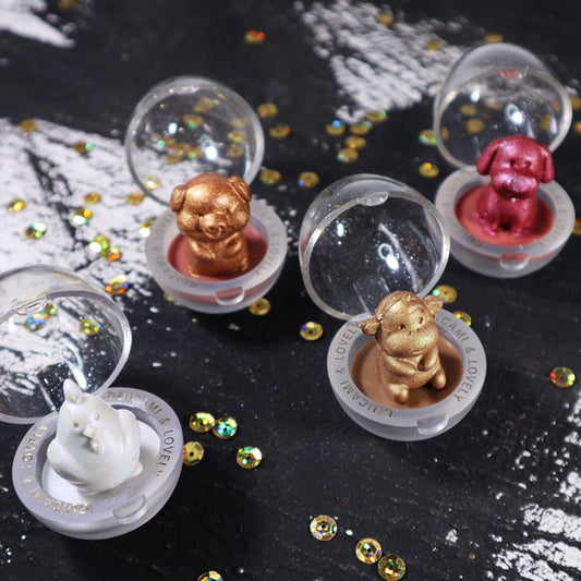 Holographic Animal Highlighter Palette – Glitter, Shine & Glow