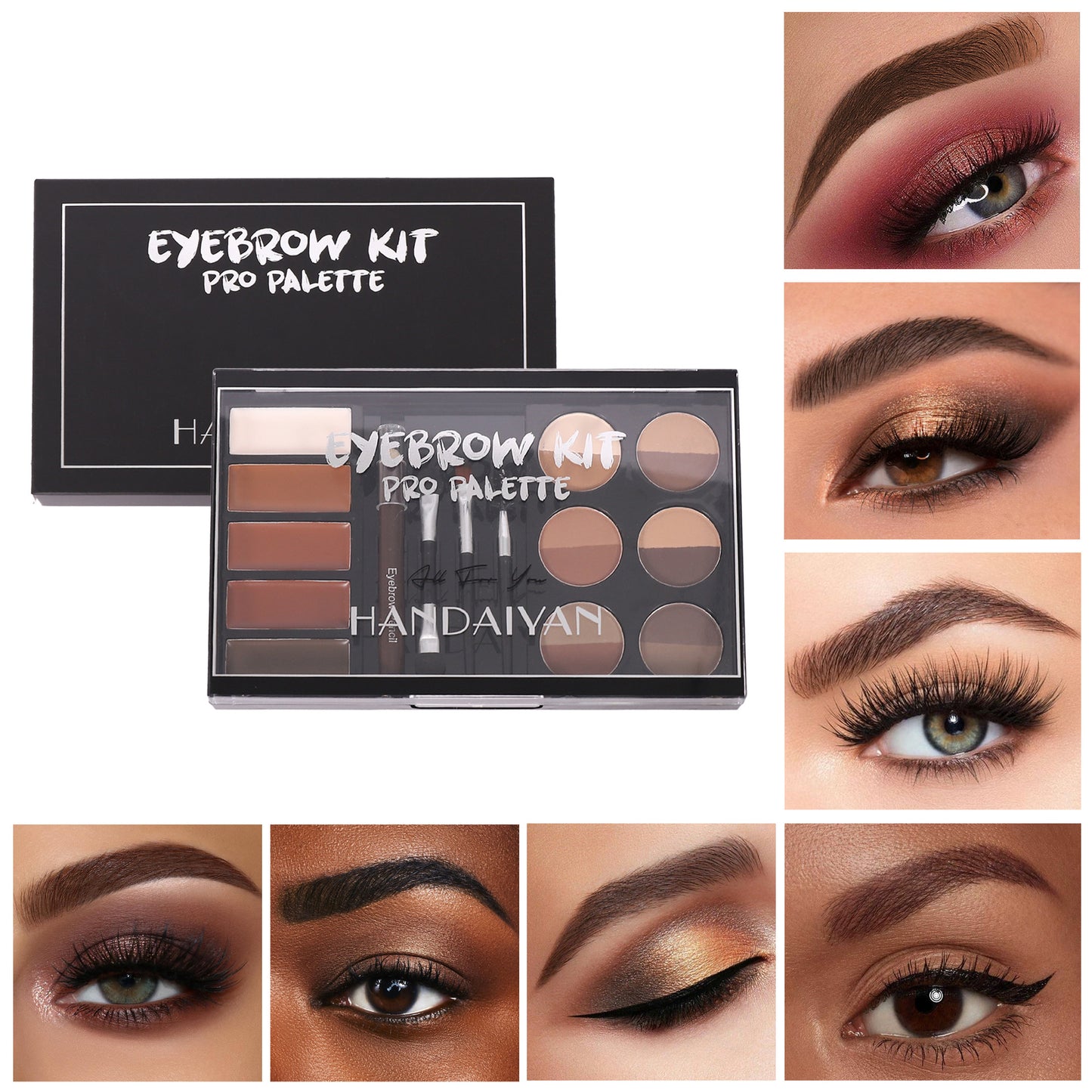 3-in-1 Waterproof Eyebrow Palette
