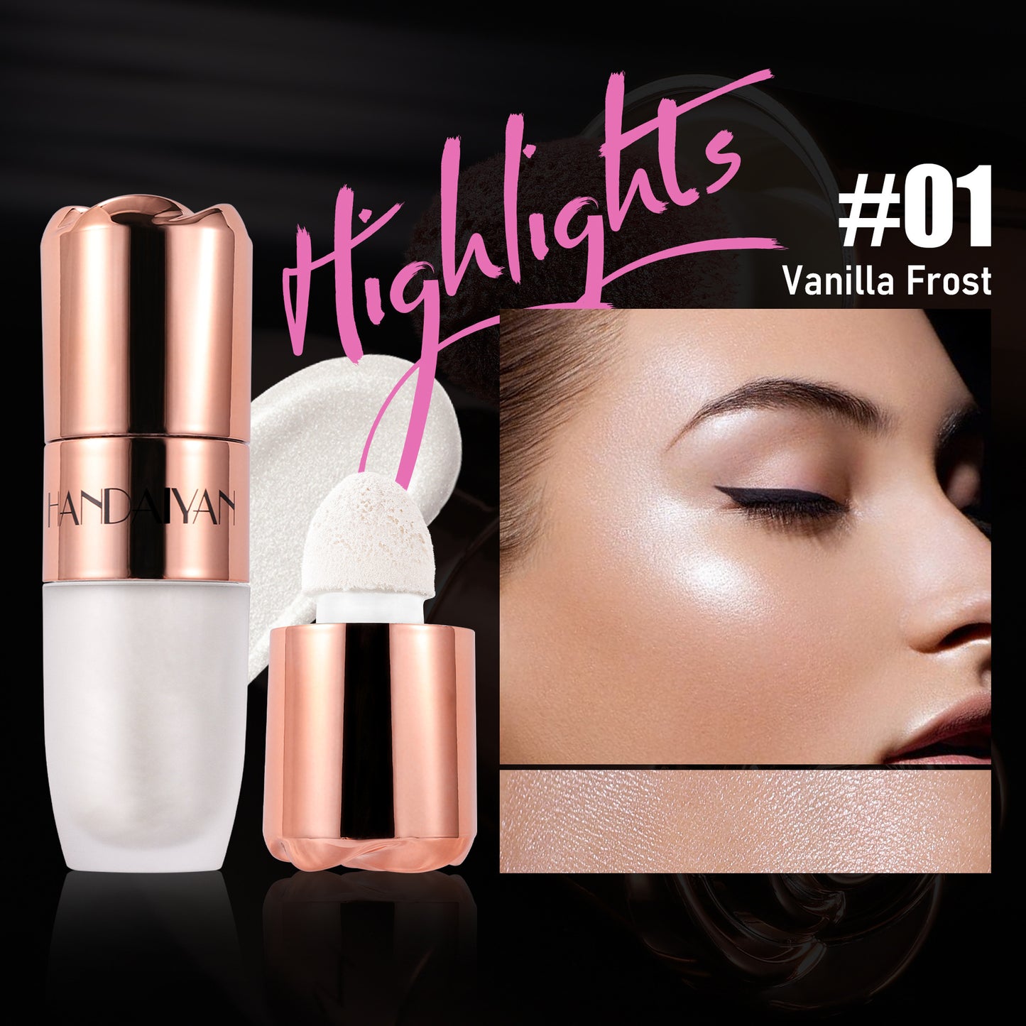 8-Color 3D Highlighter Palette – Sculpt, Glow & Shine