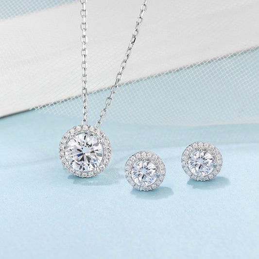 Radiant Spark – S925 Moissanite Jewelry Set